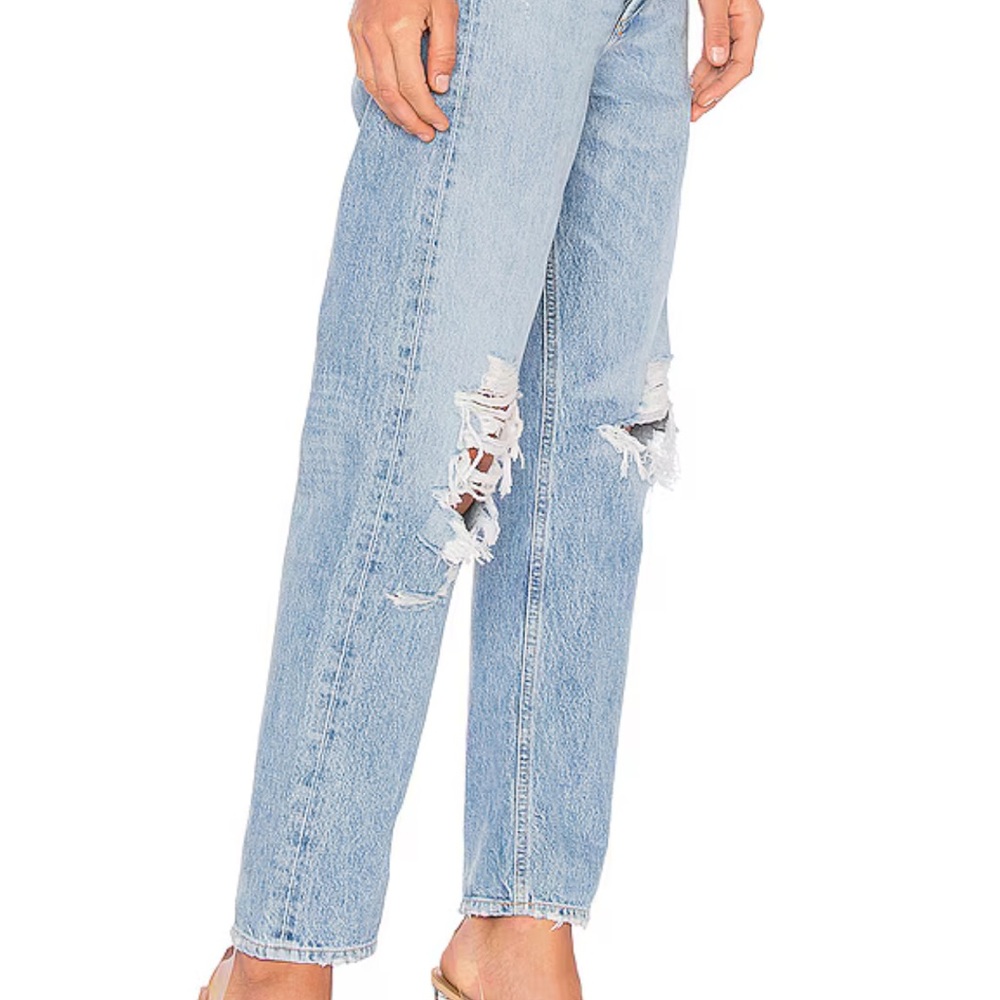 Classic Blue Distressed Women's Jeans